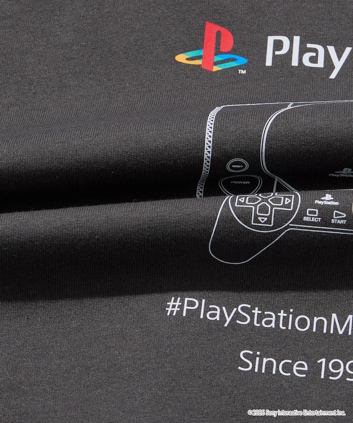 寬鬆版型 背部LOGO印花 圓領 PlayStation NEVER STOP T恤