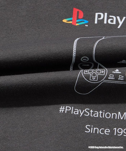 寬鬆版型 背部LOGO印花 圓領 PlayStation NEVER STOP T恤