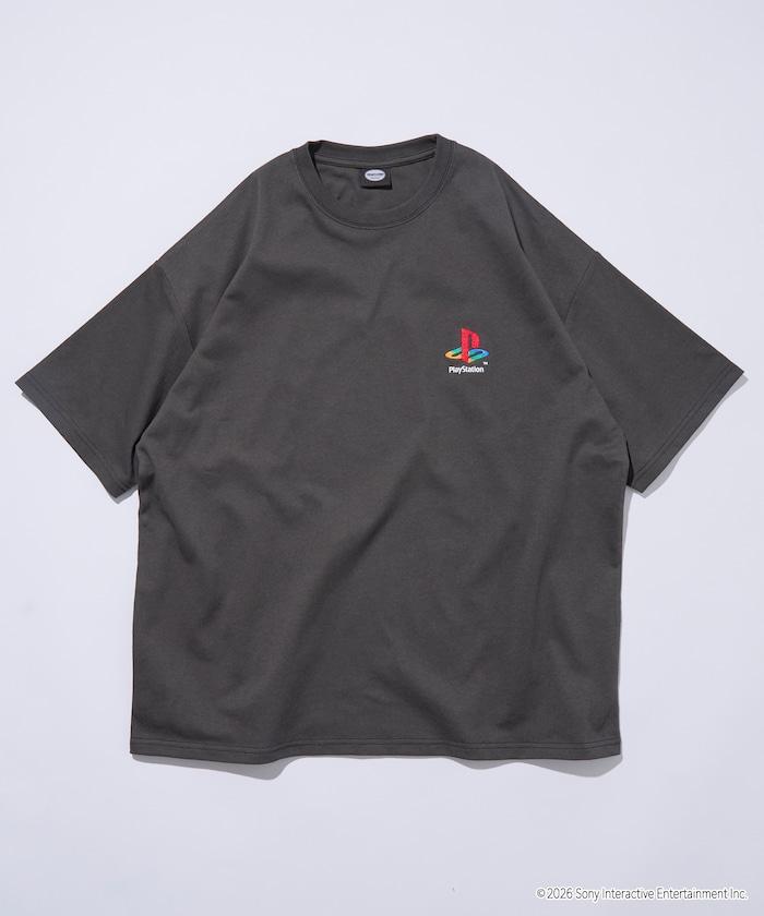 寬鬆版型 背部LOGO印花 圓領 PlayStation NEVER STOP T恤
