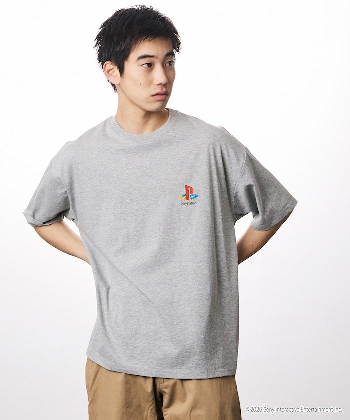 寬鬆版型 背部LOGO印花 圓領 PlayStation NEVER STOP T恤