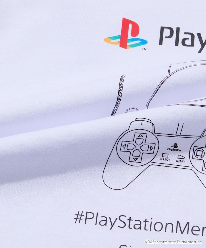 寬鬆版型 背部LOGO印花 圓領 PlayStation NEVER STOP T恤