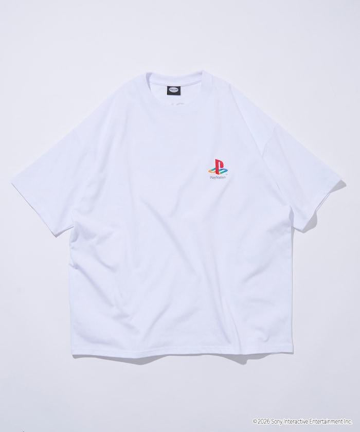 寬鬆版型 背部LOGO印花 圓領 PlayStation NEVER STOP T恤