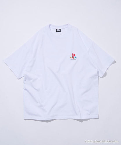 寬鬆版型 背部LOGO印花 圓領 PlayStation NEVER STOP T恤
