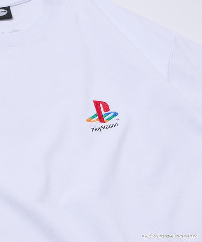 寬鬆版型 背部LOGO印花 圓領 PlayStation NEVER STOP T恤
