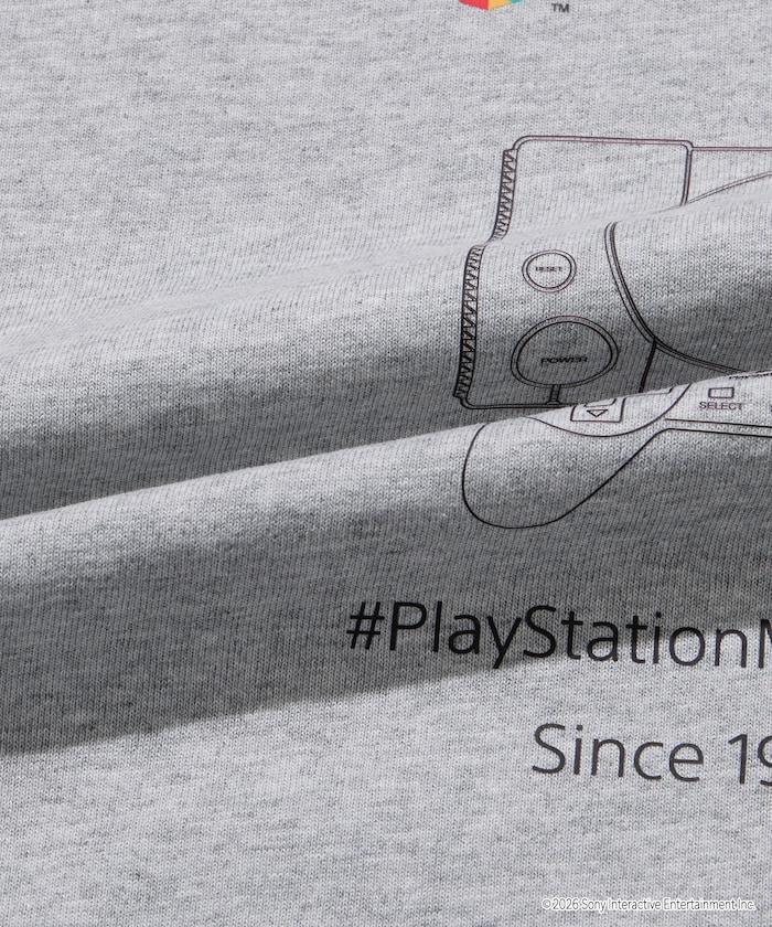 寬鬆版型 背部LOGO印花 圓領 PlayStation NEVER STOP T恤