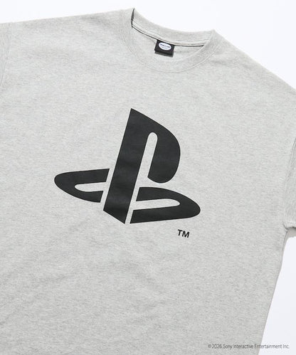 寬鬆版型 背部PlayStation LOGO印花 圓領T恤