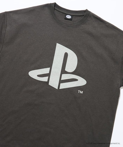 寬鬆版型 背部PlayStation LOGO印花 圓領T恤