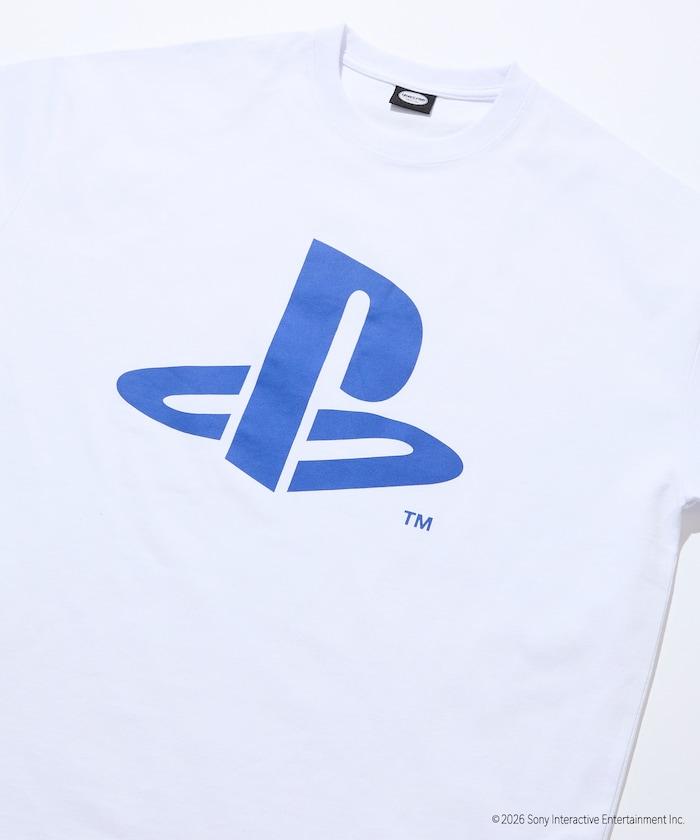 寬鬆版型 背部PlayStation LOGO印花 圓領T恤