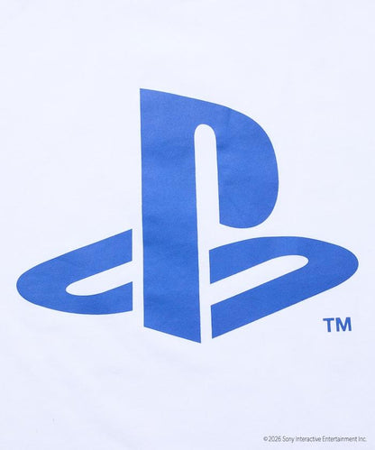 寬鬆版型 背部PlayStation LOGO印花 圓領T恤