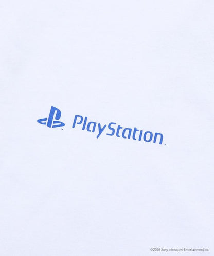 寬鬆版型 背部PlayStation LOGO印花 圓領T恤
