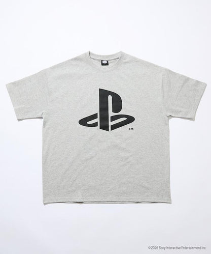 寬鬆版型 背部PlayStation LOGO印花 圓領T恤