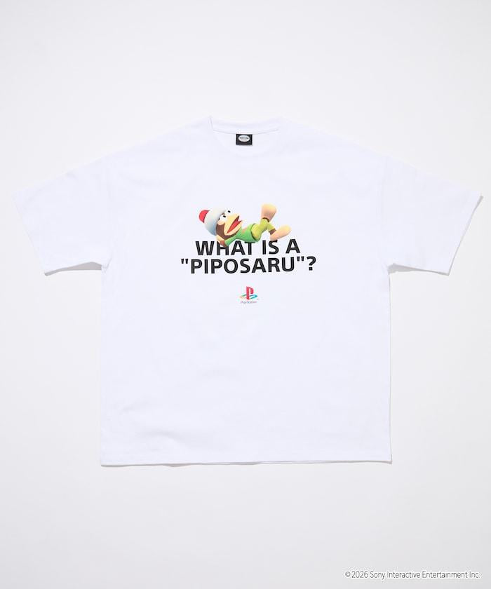 サルゲッチュ（捉猴啦！） WHAT IS A PIPOSARU 印花T恤
