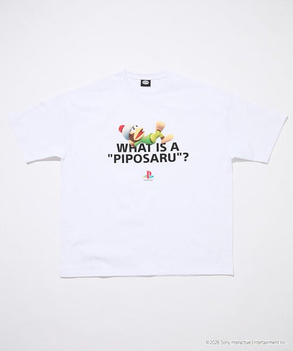 サルゲッチュ（捉猴啦！） WHAT IS A PIPOSARU 印花T恤