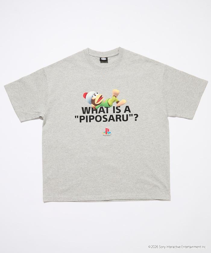サルゲッチュ（捉猴啦！） WHAT IS A PIPOSARU 印花T恤