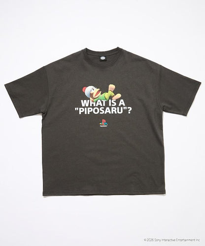 サルゲッチュ（捉猴啦！） WHAT IS A PIPOSARU 印花T恤