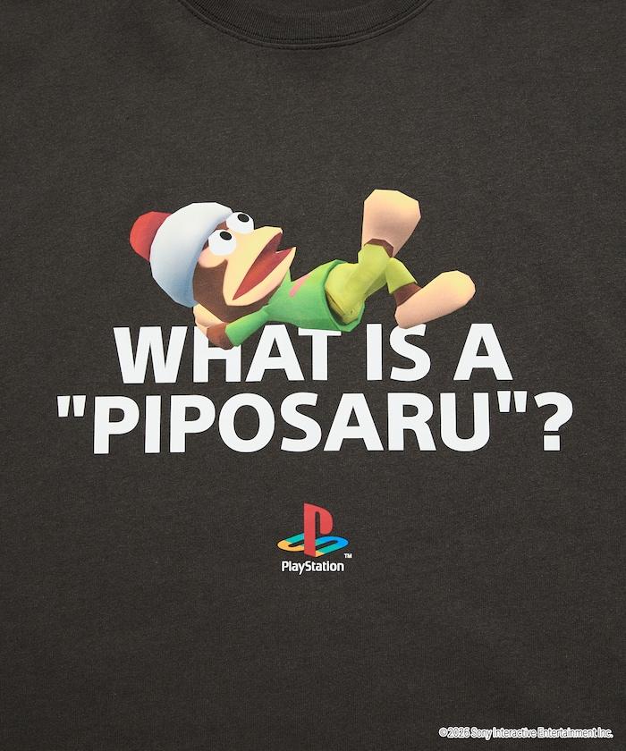 サルゲッチュ（捉猴啦！） WHAT IS A PIPOSARU 印花T恤