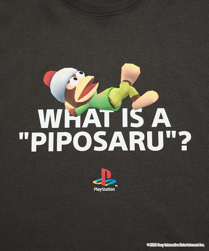 サルゲッチュ（捉猴啦！） WHAT IS A PIPOSARU 印花T恤