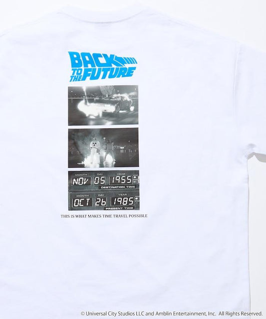BACK TO THE FUTURE 特別款 寬鬆廓形 背部印花 圓領T恤