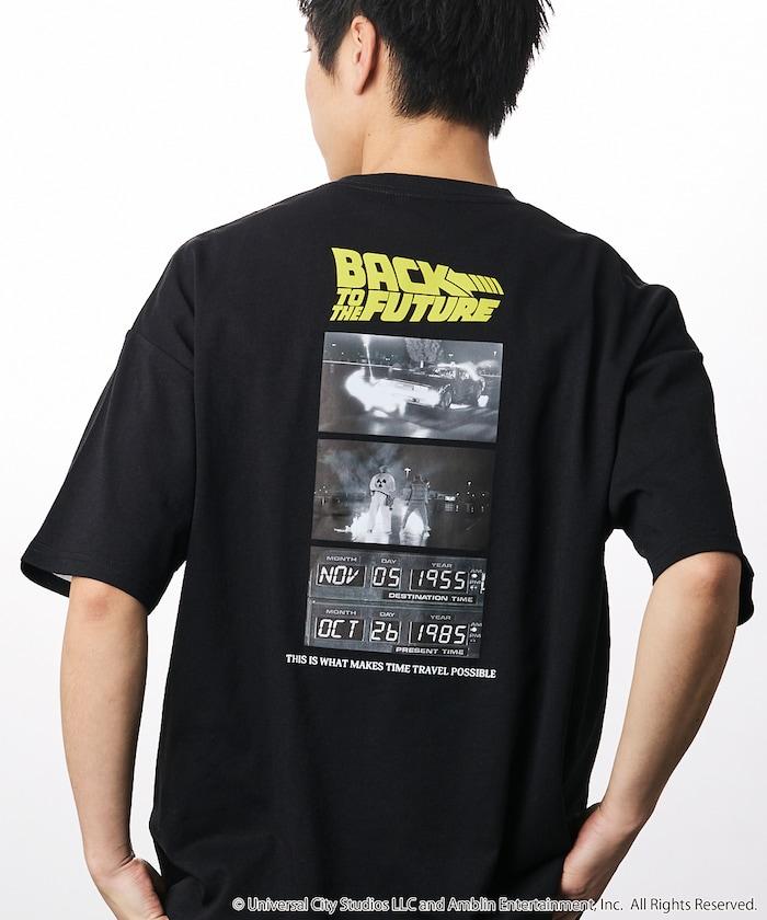 BACK TO THE FUTURE 特別款 寬鬆廓形 背部印花 圓領T恤