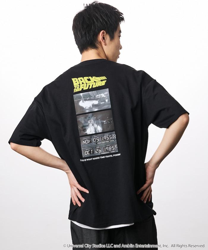 BACK TO THE FUTURE 特別款 寬鬆廓形 背部印花 圓領T恤