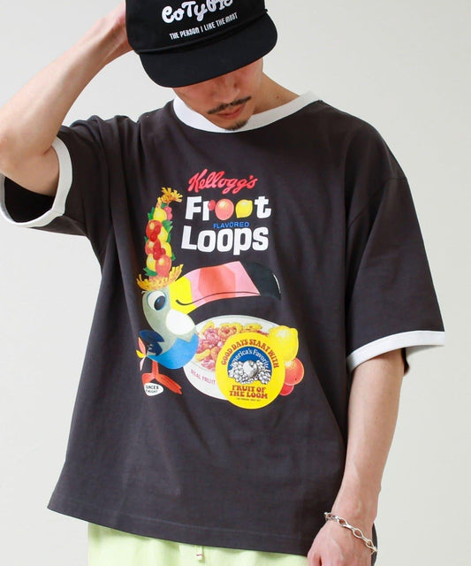 FTL × KELLOGGS 對比撞色 RINGER T-SHIRT 短袖T恤