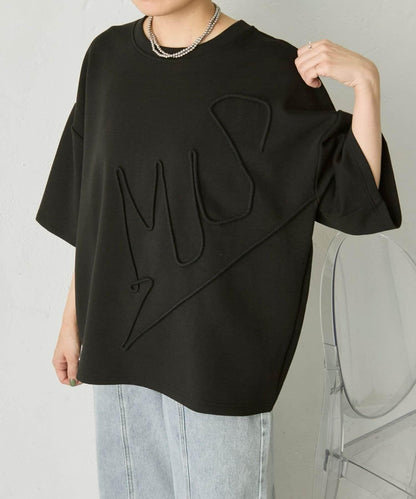 彈力防皺寬鬆 SUM1コードトップス/Tシャツ T恤