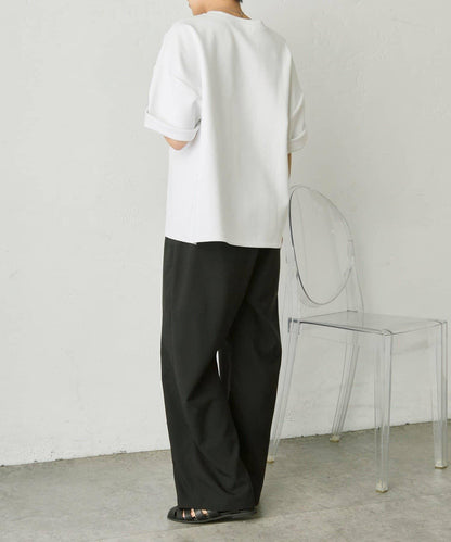 彈力防皺寬鬆 SUM1コードトップス/Tシャツ T恤