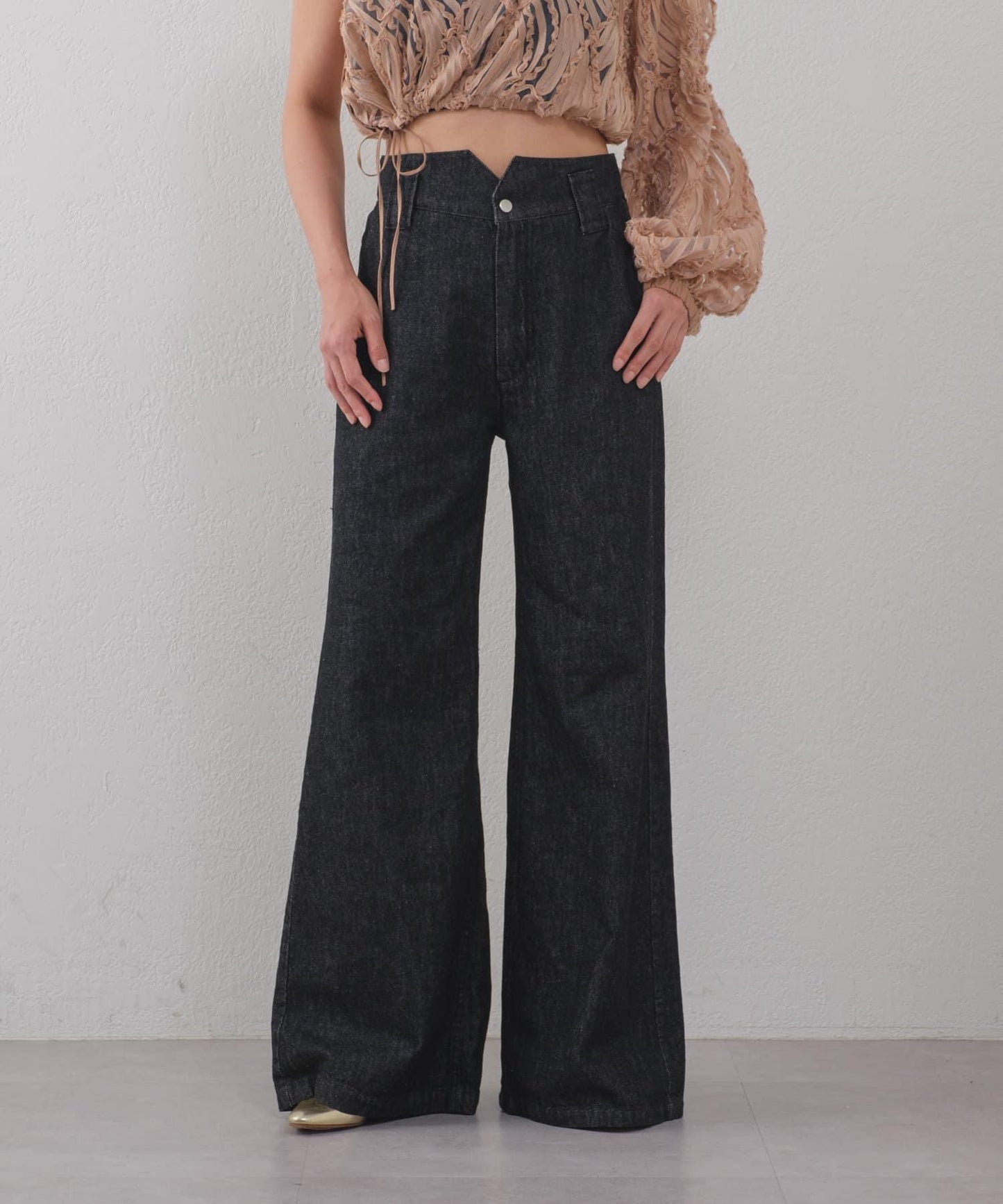Free cut 長款 denim