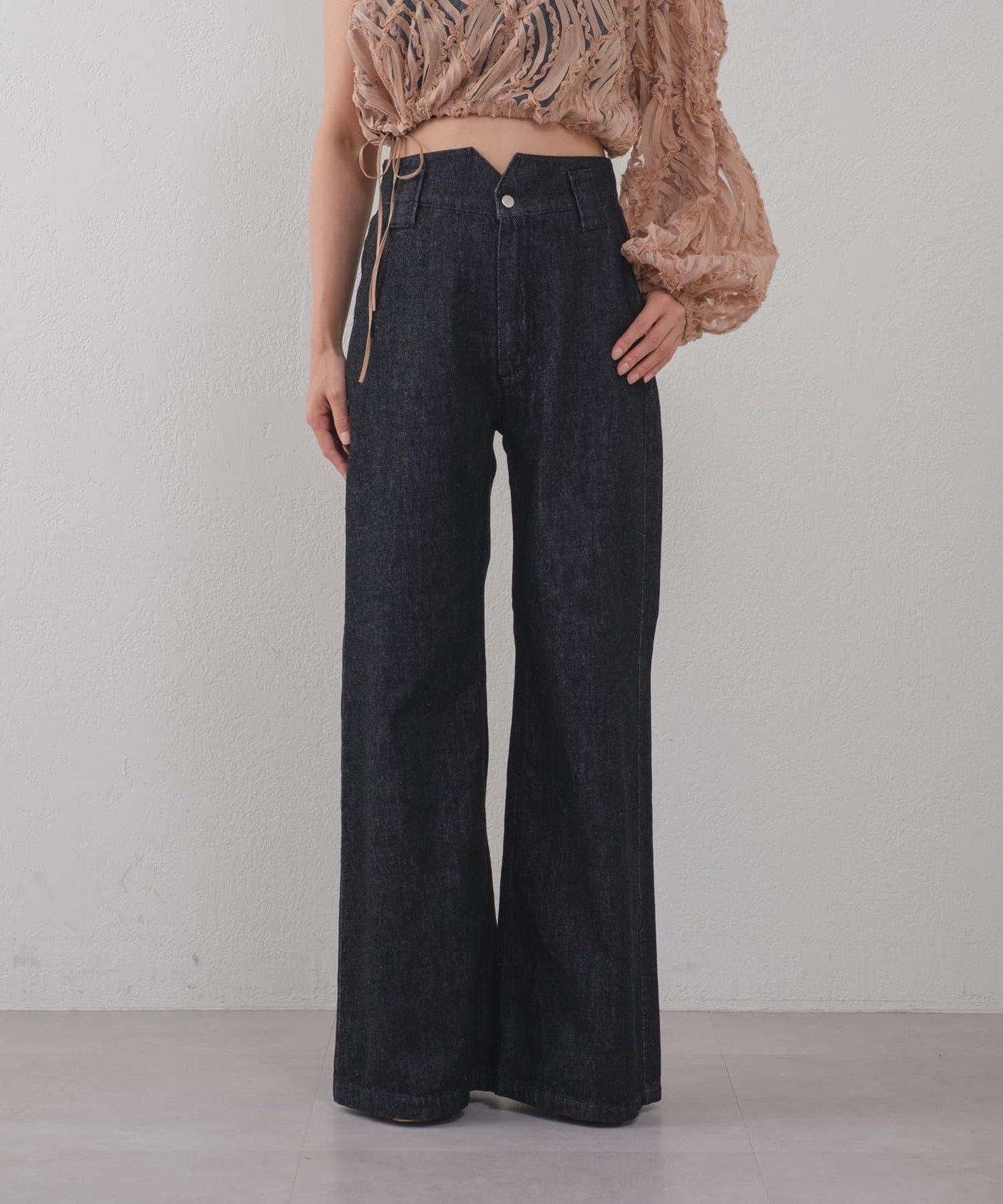 Free cut 長款 denim