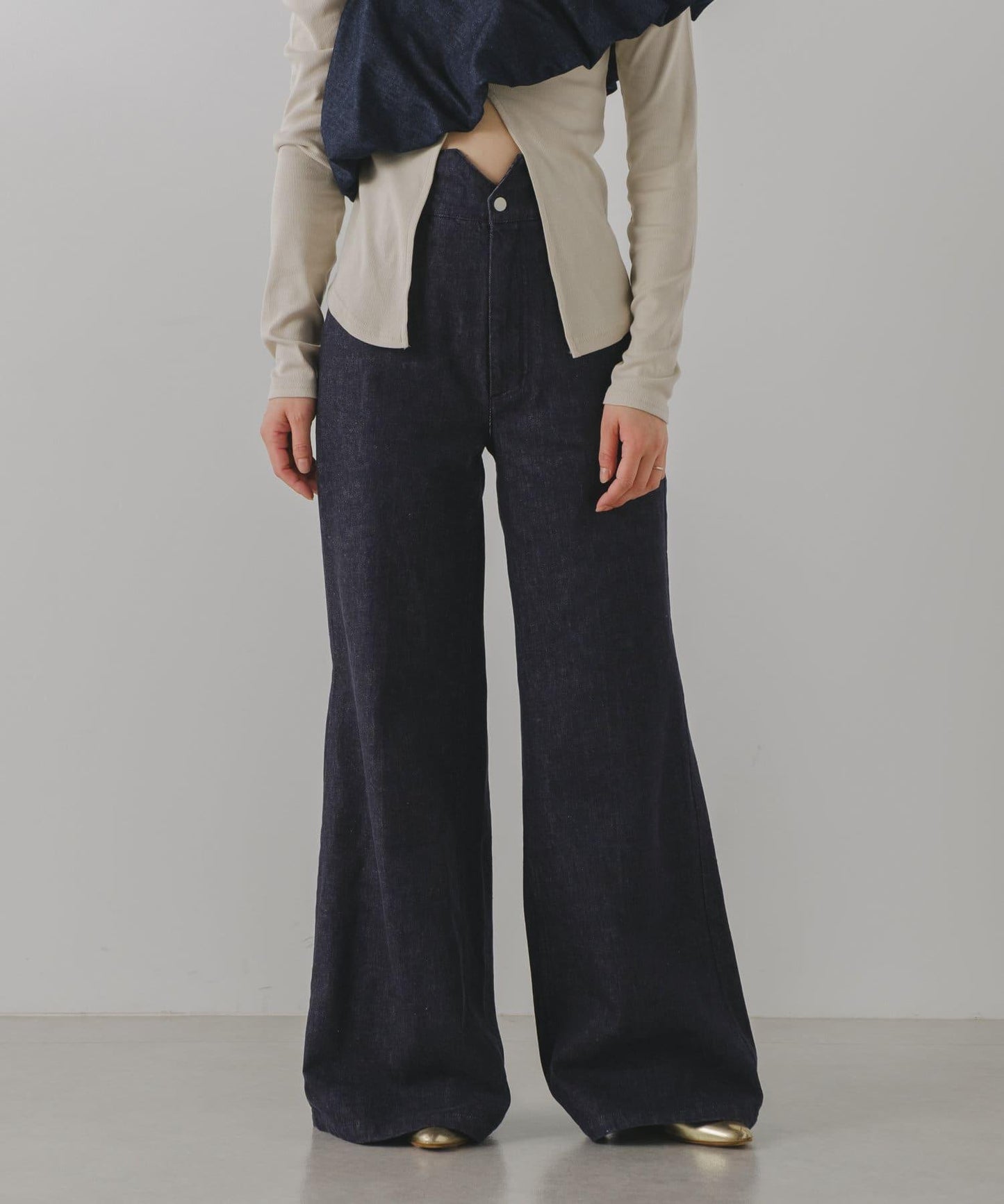 Free cut 長款 denim