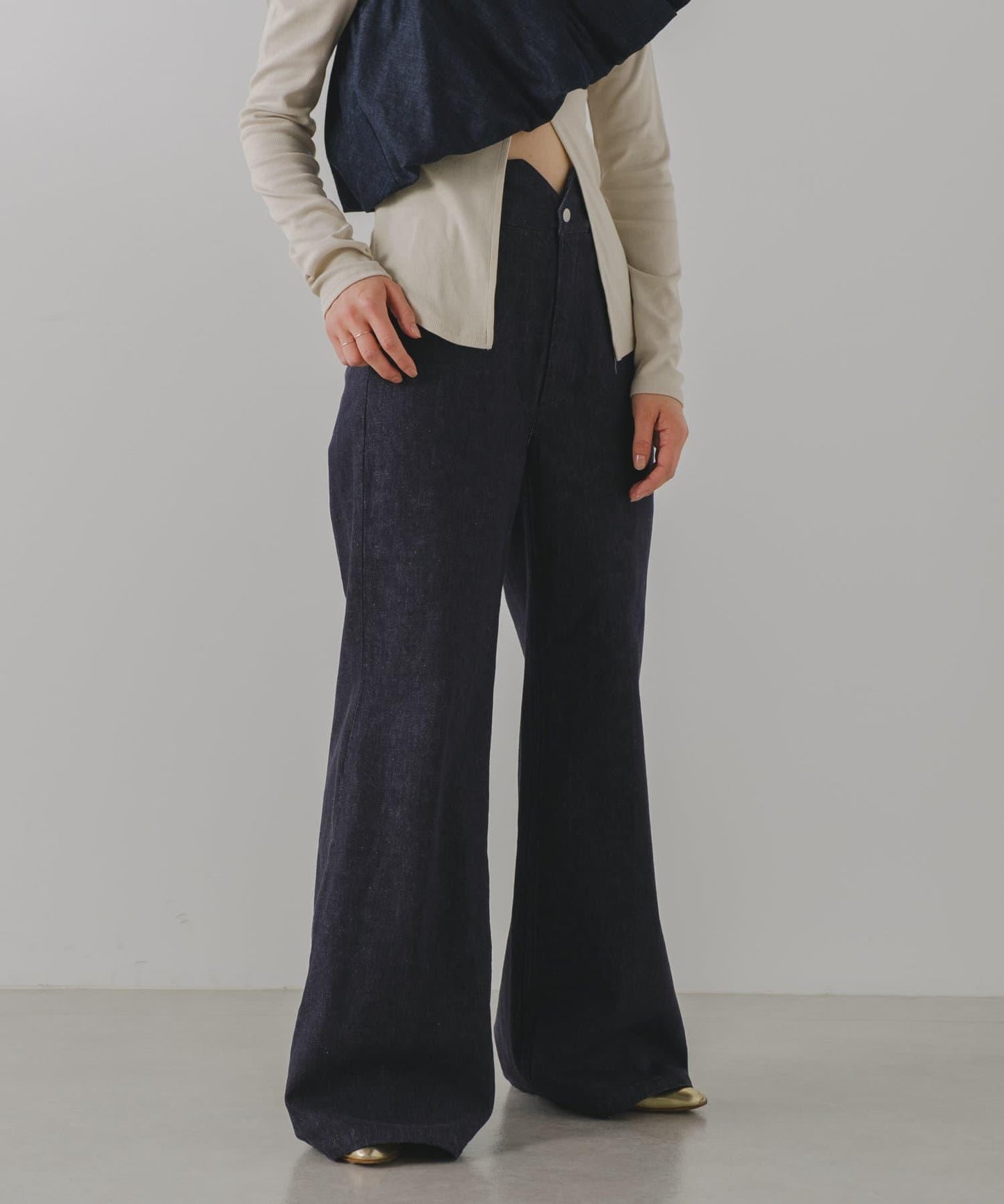 Free cut 長款 denim