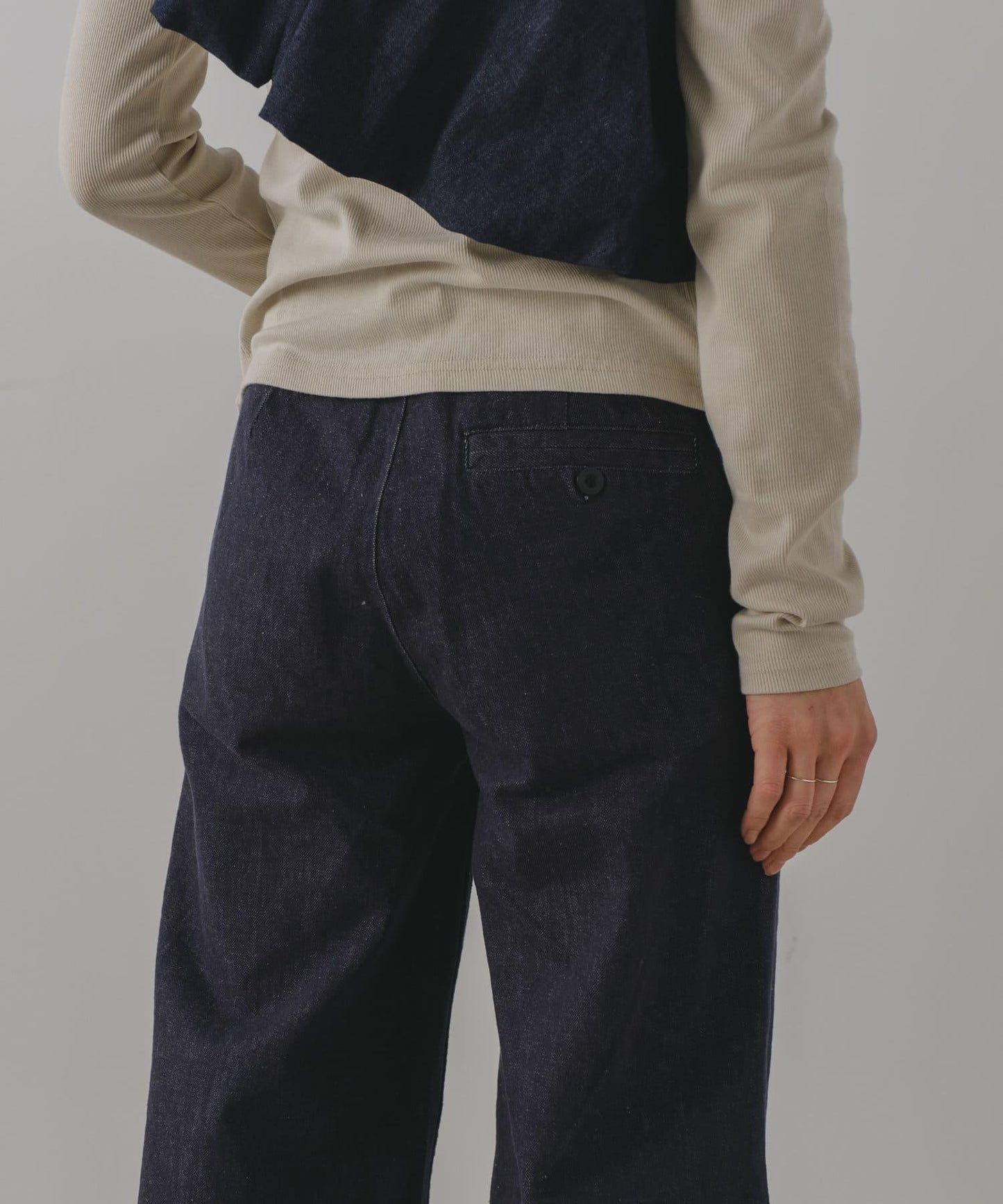 Free cut 長款 denim