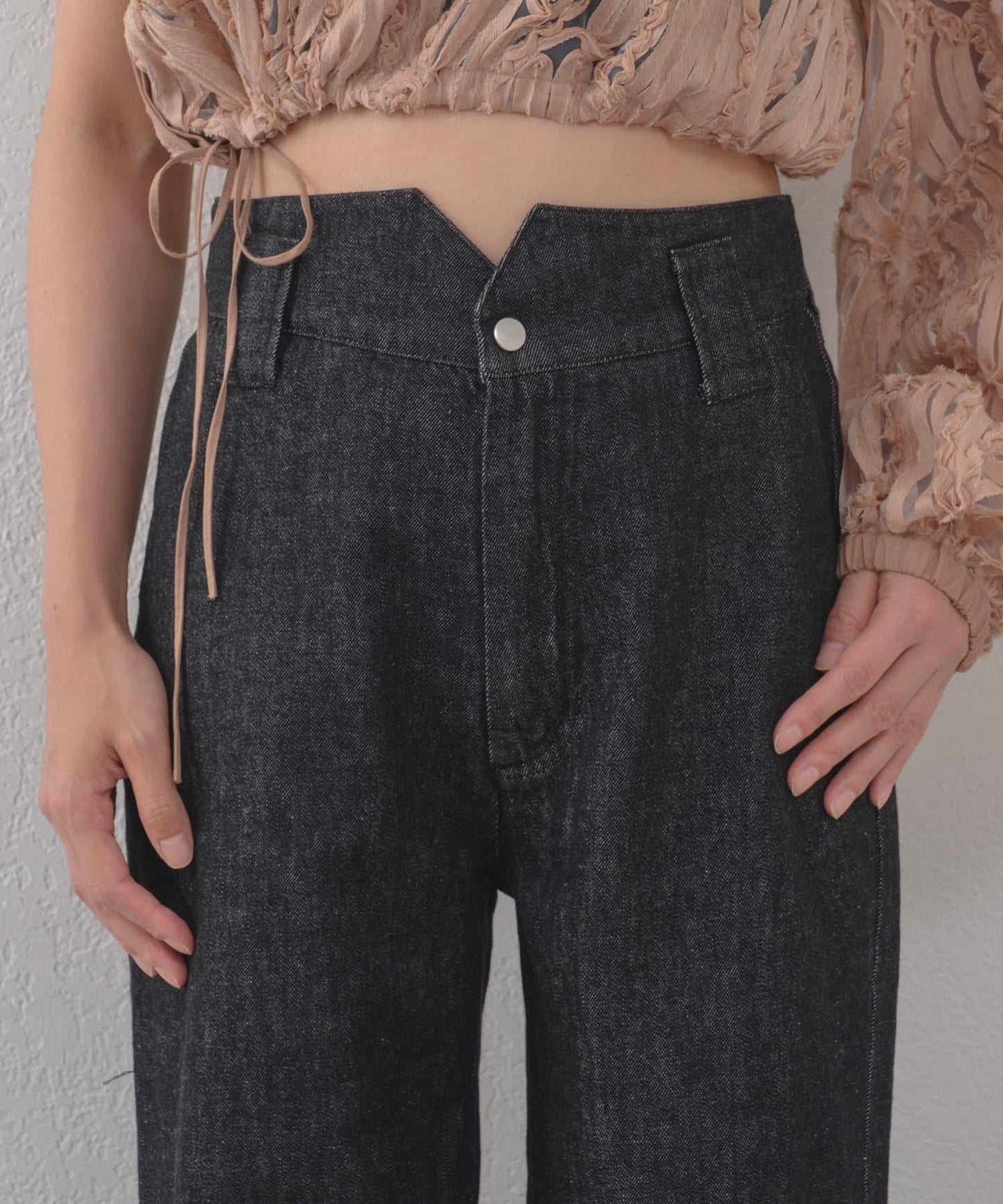 Free cut 長款 denim