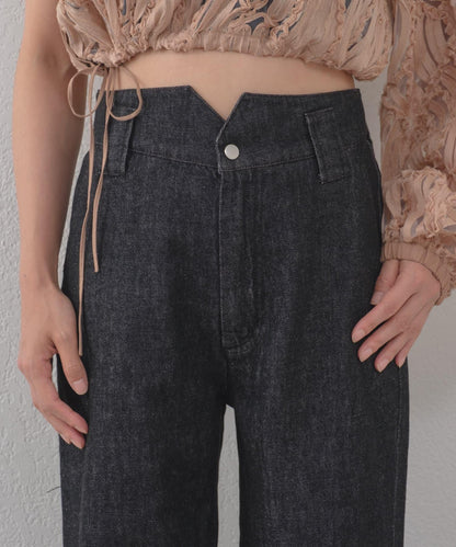 Free cut 長款 denim