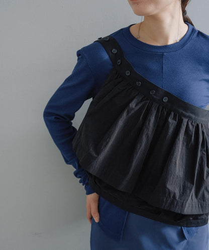 聚褶荷葉邊口袋設計 【Pasterip】 Gather frill pocket belt 腰帶 S款