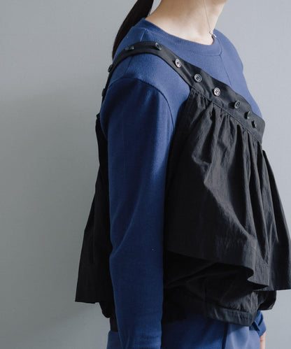 聚褶荷葉邊口袋設計 【Pasterip】 Gather frill pocket belt 腰帶 S款