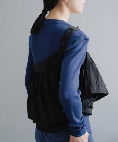 聚褶荷葉邊口袋設計 【Pasterip】 Gather frill pocket belt 腰帶 S款