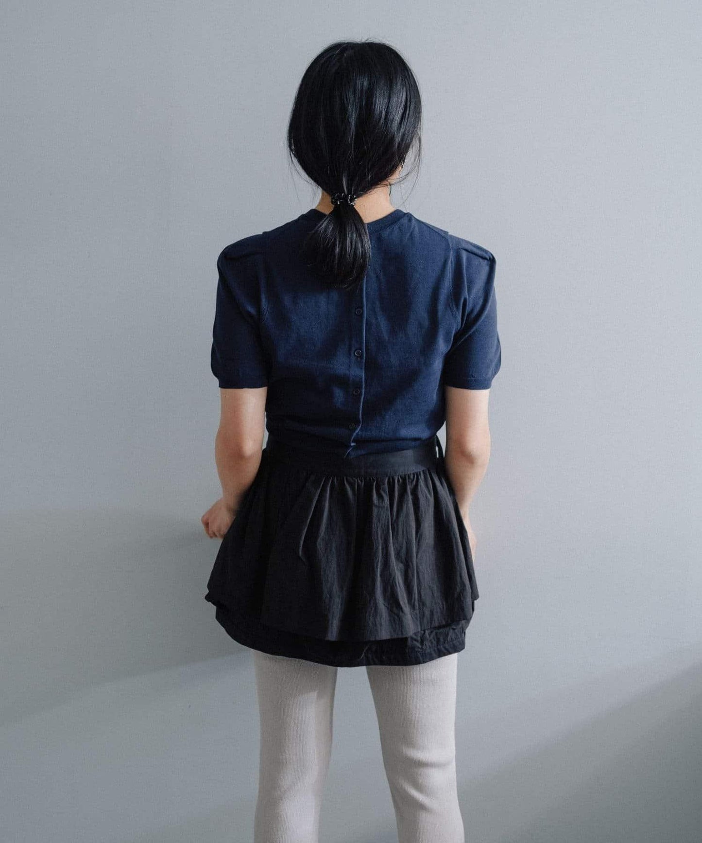 聚褶荷葉邊口袋設計 【Pasterip】 Gather frill pocket belt 腰帶 S款