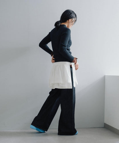 聚褶荷葉邊口袋設計 【Pasterip】 Gather frill pocket belt 腰帶 S款