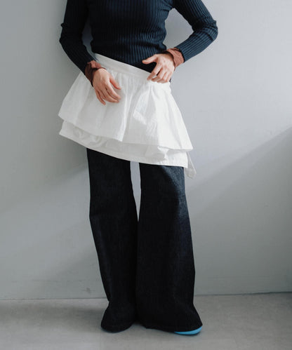 聚褶荷葉邊口袋設計 【Pasterip】 Gather frill pocket belt 腰帶 S款