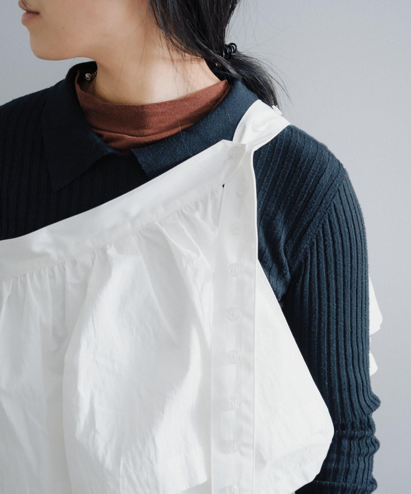 聚褶荷葉邊口袋設計 【Pasterip】 Gather frill pocket belt 腰帶 S款