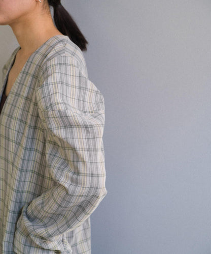 Pasterip Check peplum summer jacket 夾克