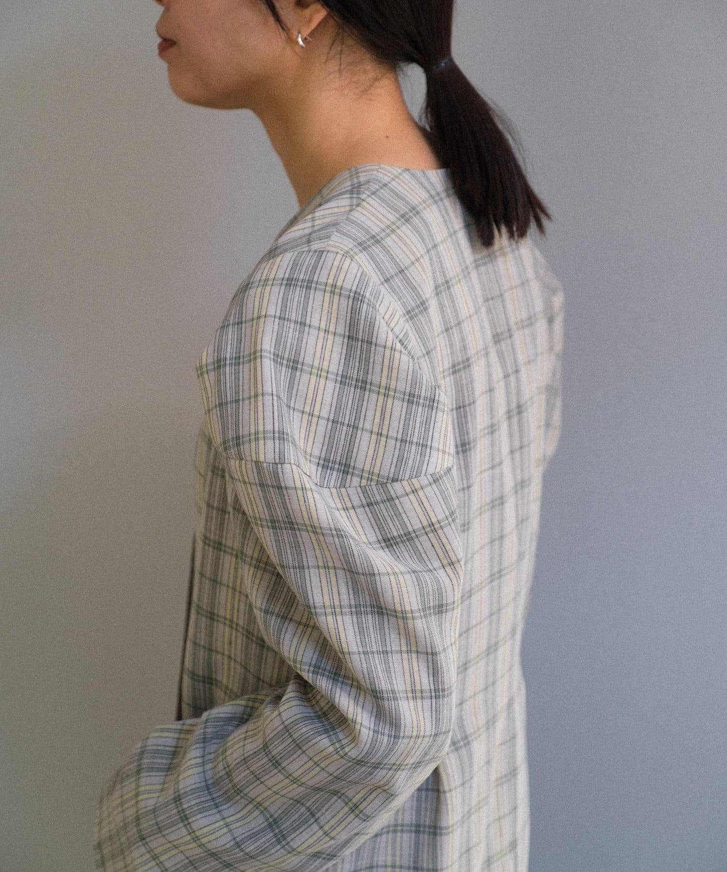 Pasterip Check peplum summer jacket 夾克