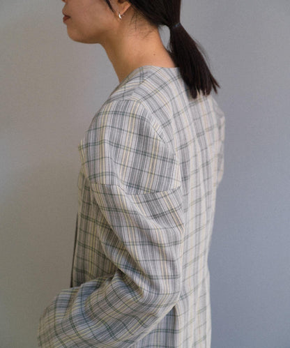 Pasterip Check peplum summer jacket 夾克