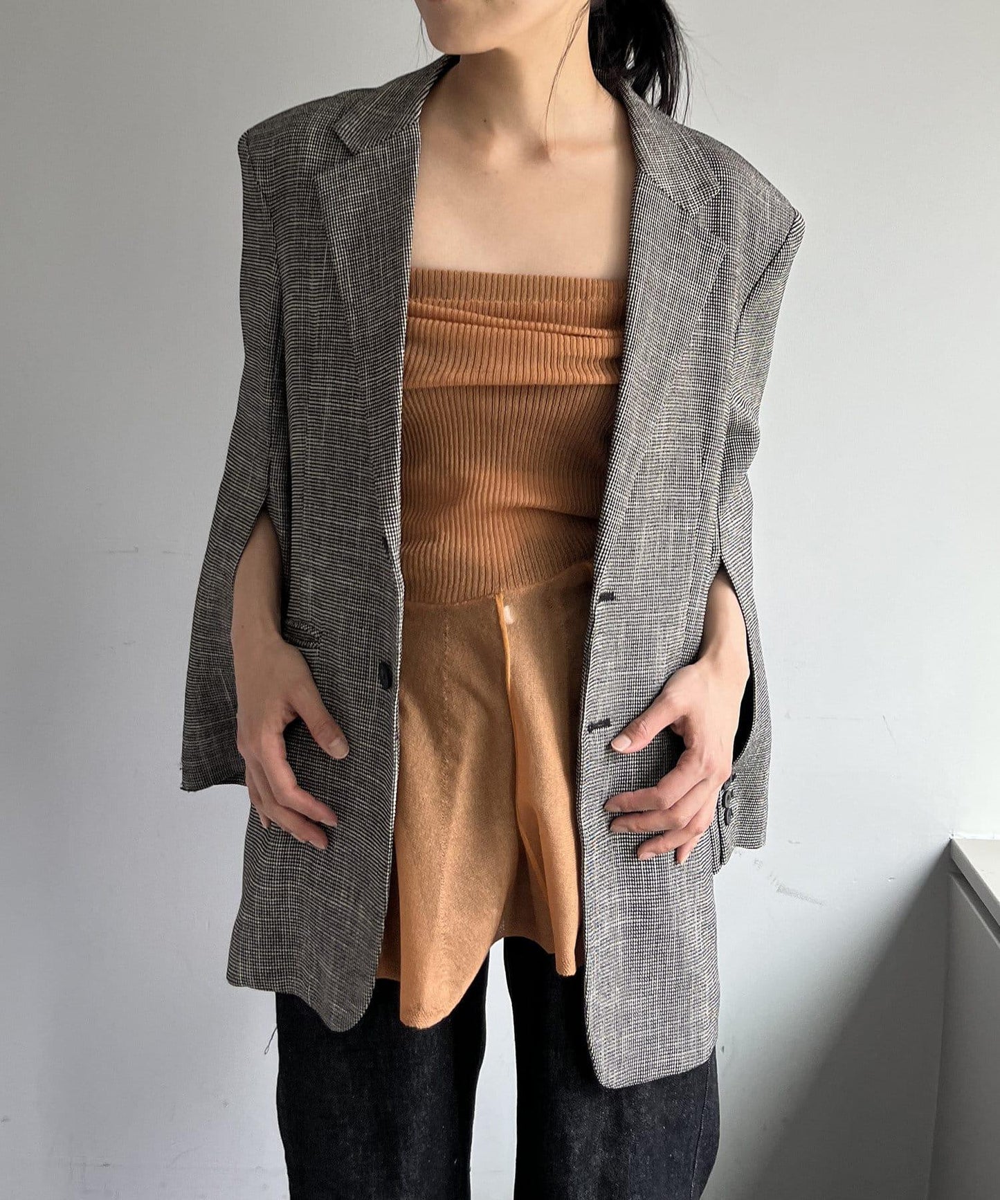 Pasterip Sheer middle layering 半身裙