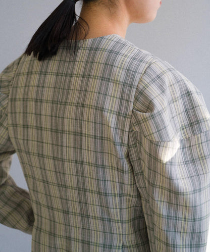 Pasterip Check peplum summer jacket 夾克
