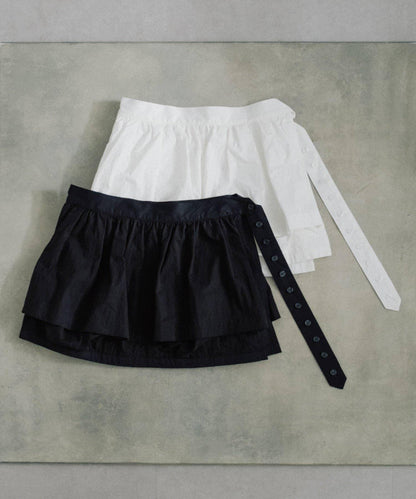 聚褶荷葉邊口袋設計 【Pasterip】 Gather frill pocket belt 腰帶 S款
