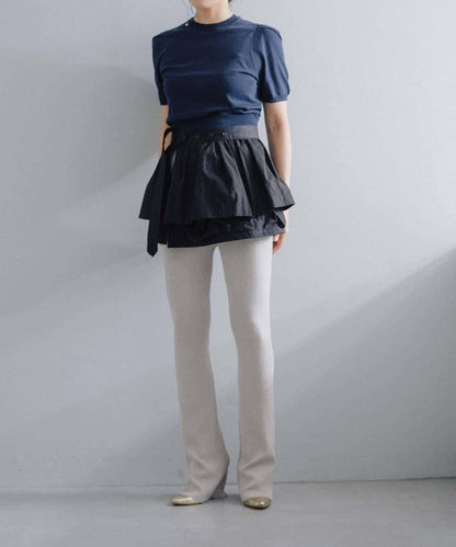 聚褶荷葉邊口袋設計 【Pasterip】 Gather frill pocket belt 腰帶 S款