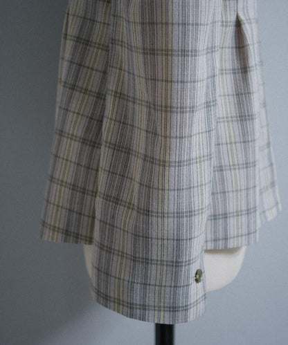 Pasterip Check peplum summer jacket 夾克