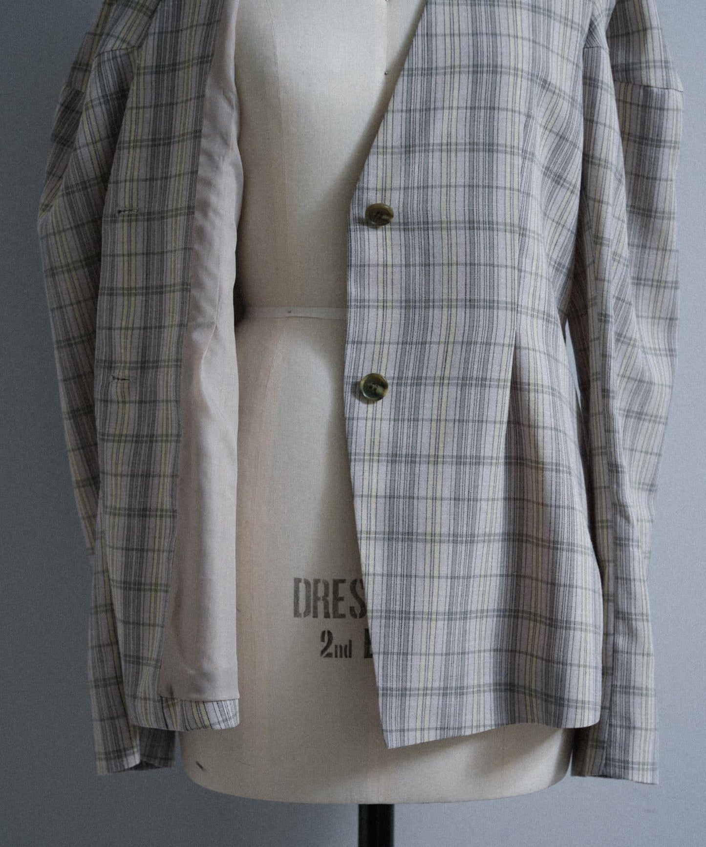 Pasterip Check peplum summer jacket 夾克